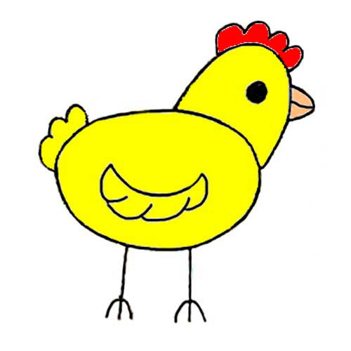 Dibujos de gallinas para colorear